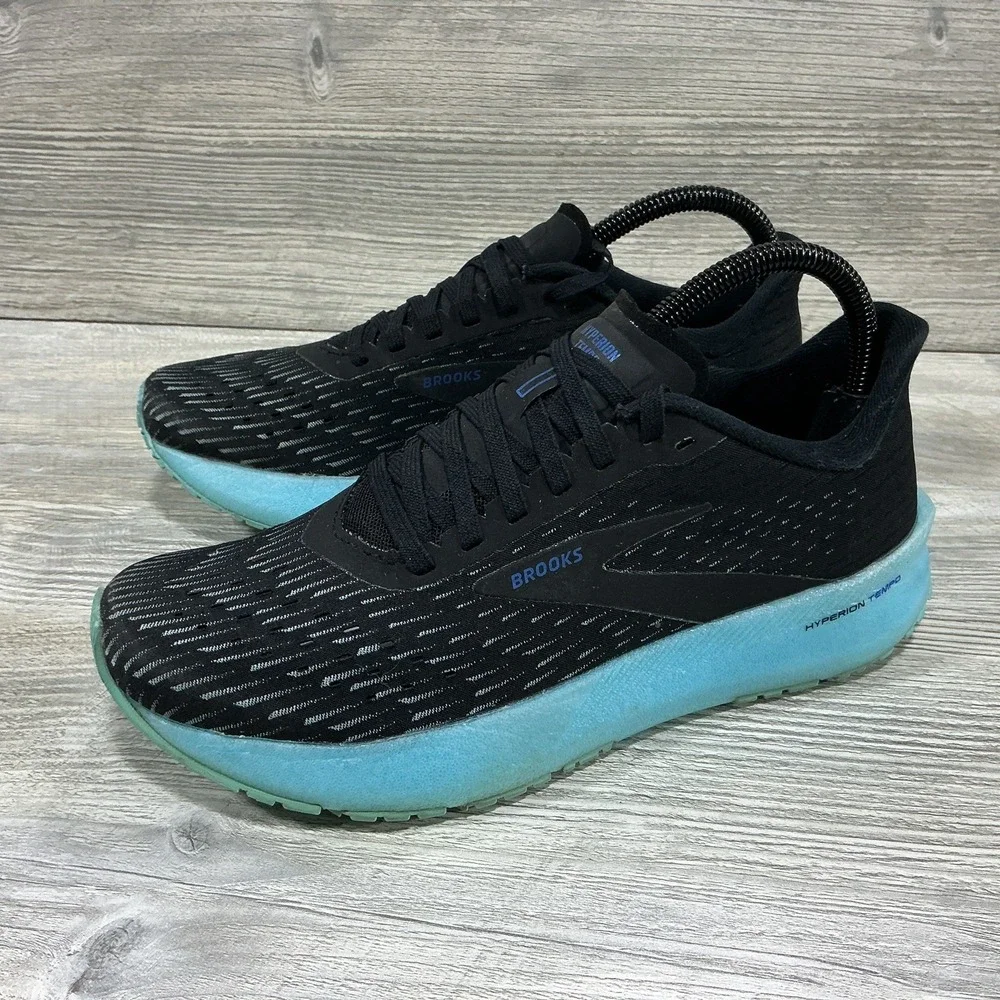 Brooks Women's Hyperion Tempo Size 7.5 B Med Running Sneakers 1203281B082 Black